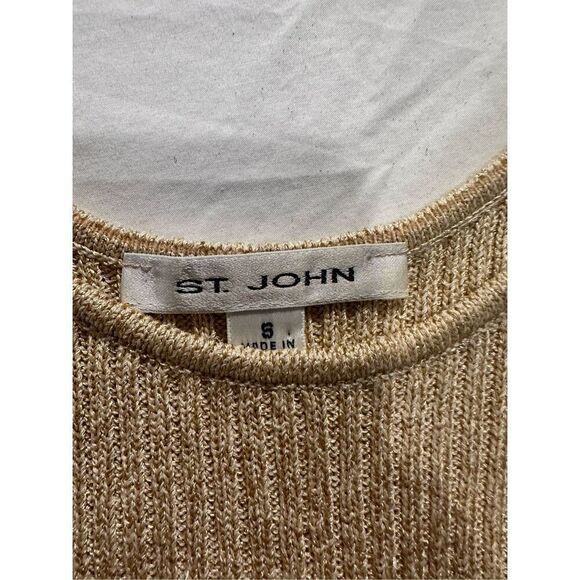 Gorgeous St. John Wool Blend cardigan and tank top set, size four - Picture 8 of 12